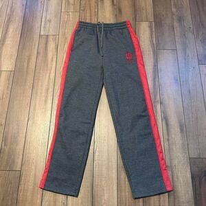 Grey and red Indiana university Hoosiers baggy straight leg‎ sweatpants medium
